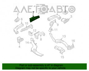 Capacul panoului frontal central din lemn pentru BMW 335i e92 07-13