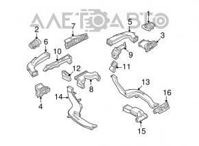 Capacul panoului frontal central din lemn pentru BMW 335i e92 07-13