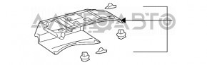 Обшивка сидений и потолка багажника Lexus GS300 GS350 GS430 06-11