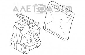 Corpul de încălzire gol al unui BMW X1 F48 16-22 fără evaporator.