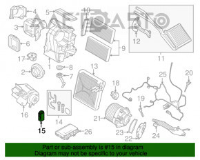 Supapa de încălzire a aerului condiționat pentru BMW X1 F48 16-22