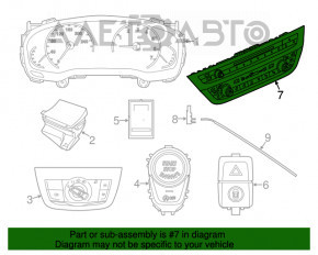 Controlul climatizării și audio pentru BMW X3 G01 18-21 cu încălzire, ventilare, fără CD player.