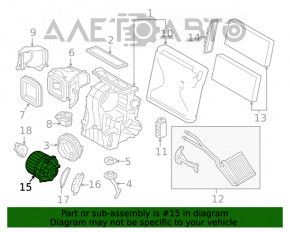 Мотор вентилятор печки BMW X1 F48 16-22