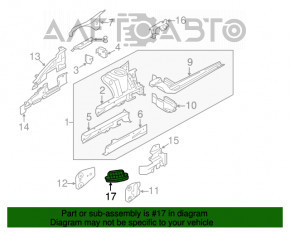 Клапан слива воды правый на стакане BMW X1 F48 16-22