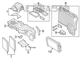 Evaporator BMW 7 G12 16-22