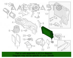 Radiatorul încălzitorului pentru încălzirea BMW 5 G30 17-23