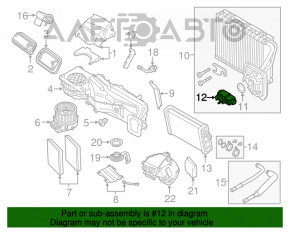 Клапан печки кондиционера BMW 5 G30 17-23