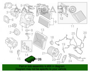 Modul de control al sistemului HVAC BMW X1 F48 16-22