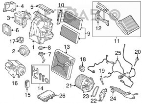 Modul de control al sistemului HVAC BMW X1 F48 16-22