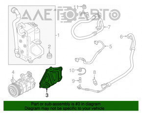 Suport de răcire pentru sistemul de climatizare al BMW X3 G01 18-21