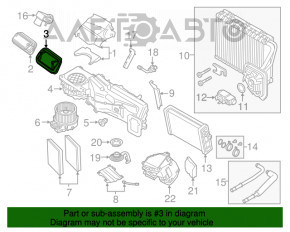 Воздухоприемник печки BMW 5 G30 17-23 нижняя часть