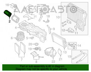 Grila de aerisire a cuptorului BMW 5 G30 17-23 partea de sus