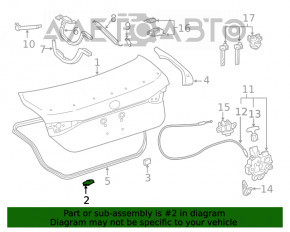 Bara de protecție a capacului portbagajului Toyota Camry v70 18-