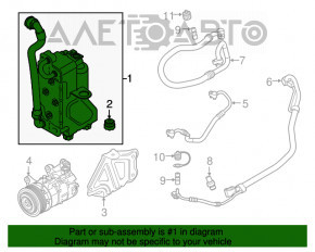 Radiatorul sistemului de climatizare cu uscător pentru BMW X3 G01 18-21