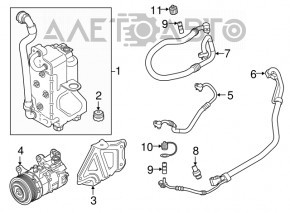 Radiatorul sistemului de climatizare cu uscător pentru BMW X3 G01 18-21