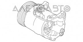 Compresorul de aer condiționat pentru BMW X1 F48 16-19 B46.