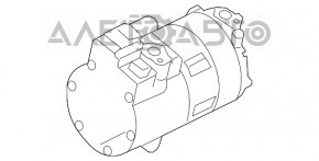 Compresorul de aer condiționat pentru BMW 7 G11 G12 16-19 B58