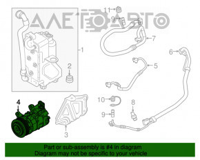 Compresorul de aer condiționat pentru BMW X3 G01 18-21