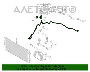 Bobina de aer condiționat a încălzitorului-condensator BMW X1 F48 16-22 B46