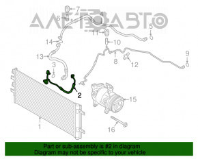 Трубка кондиционера конденсер-компрессор BMW X1 F48 16-19 B46