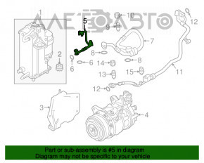 Bobina de condensare a compresorului de aer condiționat BMW 7 G11 G12 16-19 B58