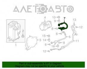 Трубка кондиционера компрессор-печка BMW 5 G30 17-23
