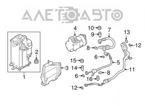 Bobina de condensare a compresorului de aer condiționat BMW 5 G30 17-23