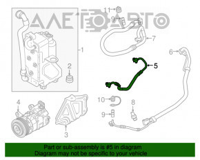 Tubul de aer condiționat al compresorului-condensator BMW X3 G01 20-