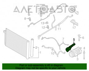 Кронштейн компрессора кондиционера BMW X5 E70 07-13 3.0