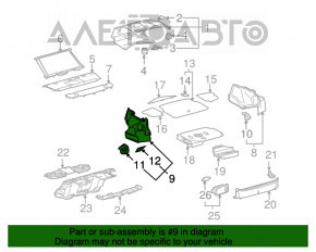 Обшивка арки левая Lexus GS300 GS350 GS430 06-11