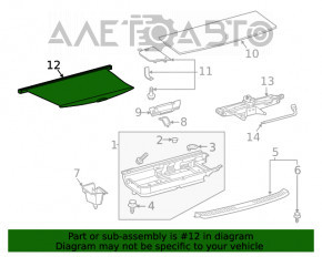 Capac portbagaj Toyota Highlander 20- negru