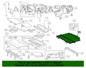 Capac portbagaj Lexus RX300 RX330 RX350 RX400h 04-09 gri