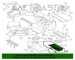 Tava portbagajului pentru unelte Lexus RX300 RX330 RX350 RX400h 04-09