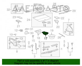 Capacul spate al portbagajului Lexus RX350 RX450h 10-15 zgârieturi