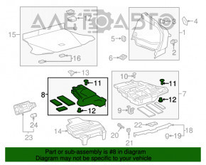 Spumă de polistiren sub instrumentul stâng Toyota Prius 50 16-