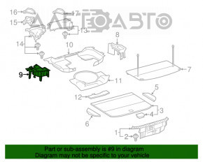 Capac portbagaj stânga spate Lexus NX200t NX300 15-21