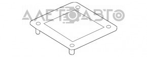 Grila subwooferului stânga BMW X3 F25 11-17 negru