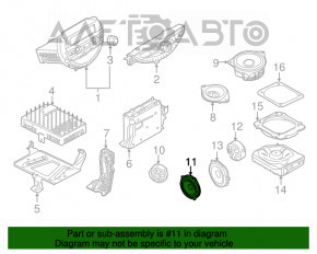 Difuzor spate stânga BMW 3 F30 12-18 Harman Kardon