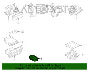 Динамик передней панели BMW X3 F25 11-17 с пищалкой