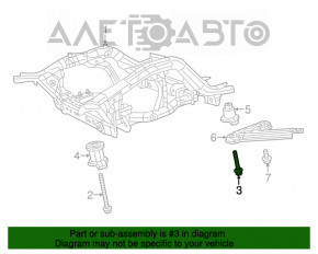 Șuruburile de fixare a suportului de spate al Dodge Durango 4 buc 11-15 145mm.