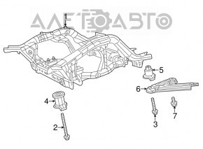 Șuruburile de fixare a suportului de spate al Dodge Durango 4 buc 11-15 145mm.