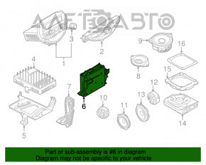 Radio-casetofon BMW X3 G01 18-21 fără unitate de discuri.