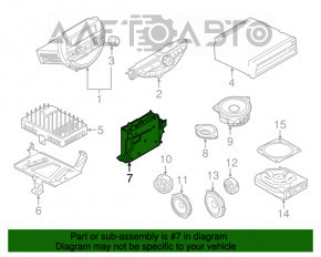 Radio-casetofon BMW 3 F30 15-18