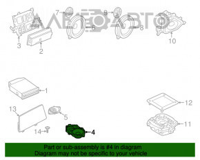 Difuzor cu tweeter în torpedoul BMW X3 G01 18-21