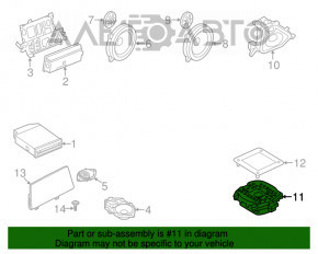 Subwooferul dreapta BMW X3 G01 18-21 2Om, 25W