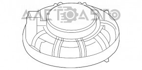 Difuzorul din panoul frontal inferior al BMW 7 G11 G12 16-22