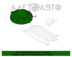 Difuzorul din panoul frontal inferior al BMW 7 G11 G12 16-22