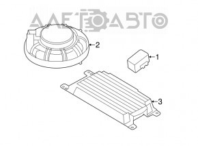 Difuzorul din panoul frontal inferior al BMW 7 G11 G12 16-22