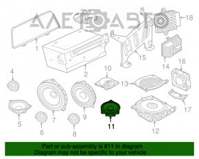 Динамик торпеды BMW 7 G11 G12 16-22 HiFi