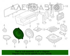 Динамик дверной передний правый BMW 7 G11 G12 16-22 HiFi